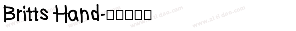 Britts Hand字体转换